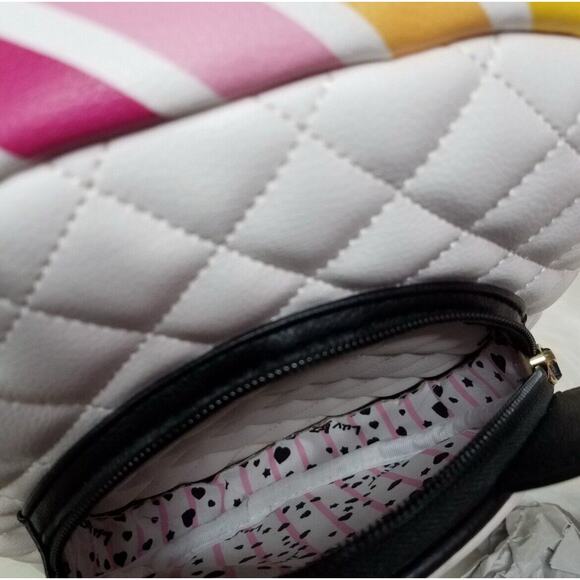 BETSEY JOHNSON Backpack School Bag PANDA BEAR RAINBOW PInk Mini Purse NEW Tags - Picture 5 of 13